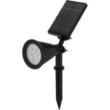 Imagem de Luminária Solar de Espeto 3W para Jardim com 4 LEDs RGB Coloridos para Gramado