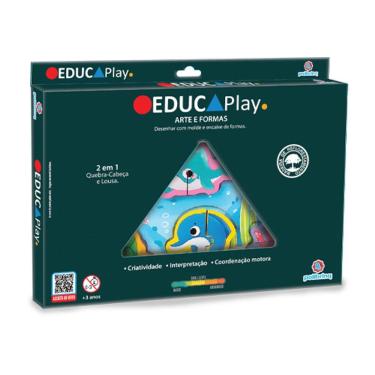 Imagem de Brinquedo Educativo de Madeira Educaplay Arte e Formas
