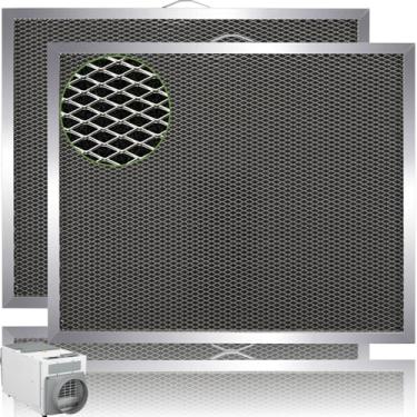 Imagem de Filtro de desumidificador lavável 5881 MERV-8 12 x 13,5 x 1 compatível com desumidificadores para toda a casa, modelos E100 E080 8192A e ventilador desumidificador 8192A, filtro de substituição, 2