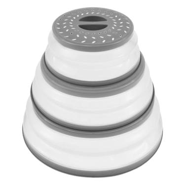 Imagem de Pacote com 3 capas de micro-ondas dobráveis para alimentos, capa dobrável para respingos de micro-ondas, capa de placa de micro-ondas com saídas de vapor para aquecimento