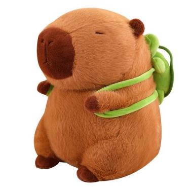 Imagem de Mochila de brinquedo de pelúcia CONTEYEH Capybara Turtle para crianças