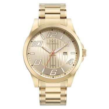 Imagem de Relógio Technos Masculino Ref: 2115Ncf/1D Racer Dourado