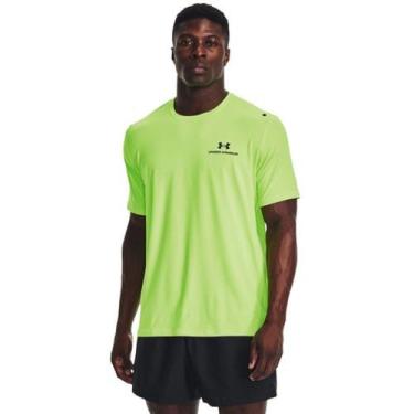 Imagem de Camiseta Under Armour Masculina Armour Rush Energy, P, Verde limão
