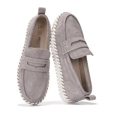 Imagem de Project Cloud Sapatos De Couro Legítimo Femininos - Sapatos E Mocassins Femininos De Espuma Viscoelástica Para Mulheres, Sapatos De Couro Antiderrapantes Para Mulheres, Sola Flexível, Mocassins Femi