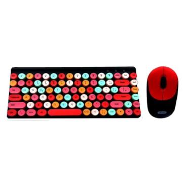 Imagem de Teclado e Mouse Sem Fio, Kit Combo Wireless para Computador