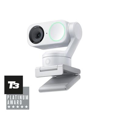 Imagem de Insta360 Link 2 - Webcam PTZ 4K para PC/Mac, sensor de 1/5.1 cm, rastreamento de IA, HDR, microfone com cancelamento de ruído AI, controle de gestos para streaming, chamadas de vídeo, jogos, funciona