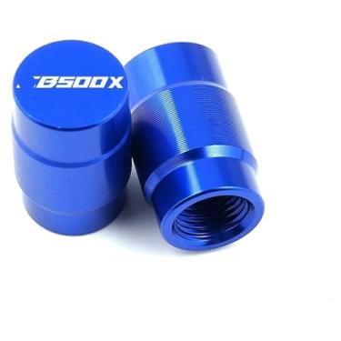 Imagem de Compatível com CB500X CB 500 X CB 500X 2013-2022 2021 2020 Acessórios de motocicleta Suporte lateral para pés ampliar almofadas e tampas de válvula (Blue-ValveCaps)
