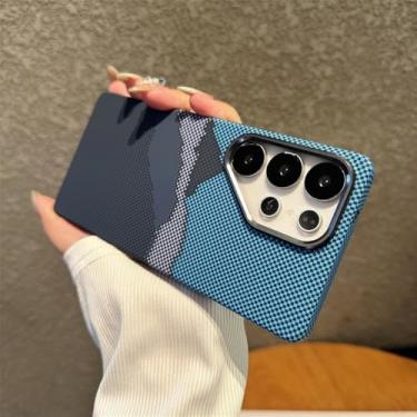 Imagem de Capa de celular de fibra de carbono com textura rígida para Samsung S25 S24 S23 Ultra Plus, estrutura de metal, capa para carregamento sem fio, F8, para Galaxy S25 Ultra