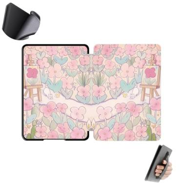 Imagem de GUKSRASO Capa para 7" Kindle Paperwhite 12ª Geração (2024)/Colorsoft Signature Edition - Painel Traseiro em TPU com Função de Suspensão/Ativação Automática, Alça de Mão