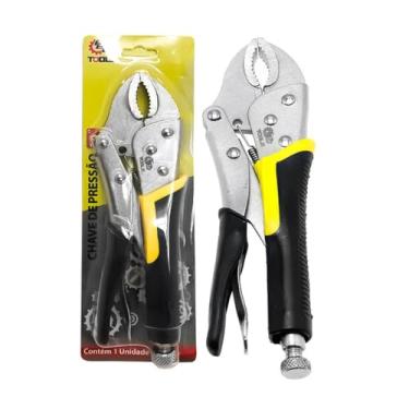 Imagem de Alicate de Pressão Cabo Emborrachado 10 Polegadas Cabo Emborrachado, Aço Carbono