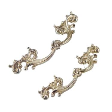 Imagem de CXYFQUUK Puxador de ferragens para móveis armários de cozinha porta deslizante gaveta guarda-roupa armário gaveta puxador de cômoda 2 peças (bronze B-96 mm)