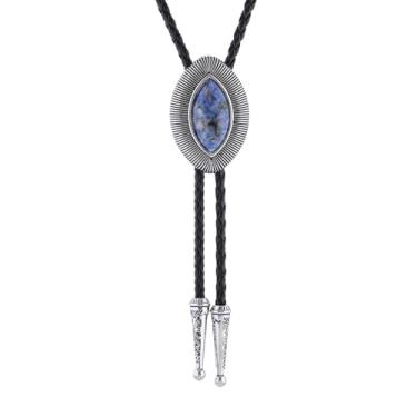 Imagem de Dlknp Colar de ágata ocidental de couro, cowgirl, acessórios de fantasia, joias ocidentais, 31.5inches, Zinco, Sem Pedra Preciosa