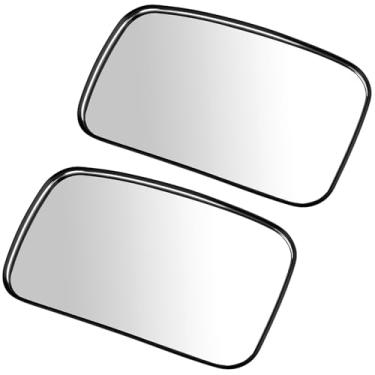 Imagem de QWORK Espelho retrovisor universal empilhadeira, pacote com 2, visão ajustável de 150 graus, para empilhadeiras, carrinhos de golfe e quadriciclos