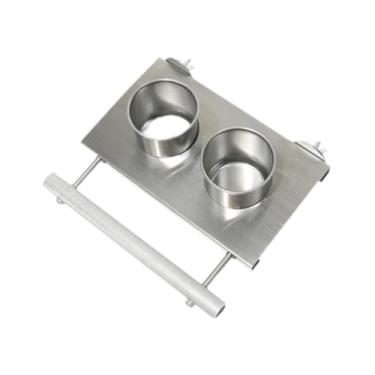 Imagem de Dualoai Comedouro E Bebedouro para Pássaros, Copos de aço Inoxidável para Comida E água, Acessórios para Alimentar Pássaros em Gaiolas, Ideais para Agapornis,