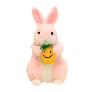 Imagem de Brinquedo de pelúcia Bunny Pink Harvest com design de abacaxi de 22 cm