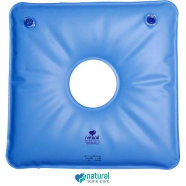 Imagem de Almofada Boia Quadrada Agua Ou Ar Hemorroida Quadrada com Orifício - N