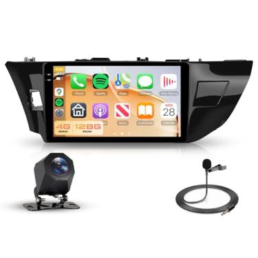 Imagem de Estéreo automotivo de 4 GB + 128 GB para Toyota Corolla (2014-2017), tela sensível ao toque de 10,1 polegadas na célula 720 x 1280P, Android, carro, rádio sem fio, CarPlay, Android, Auto, FM BT WiFi