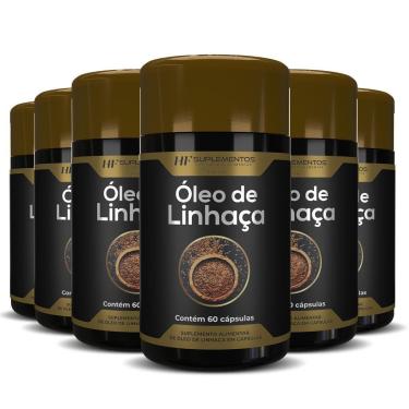 Imagem de 6X OLEO DE LINHAÇA 60CAPS PREMIUM HF SUPLEMENTOS-Unissex
