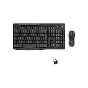 Imagem de Combo Teclado e Mouse sem fio Logitech MK270 com Teclas de Mídia de Fácil Acesso, Conexão USB