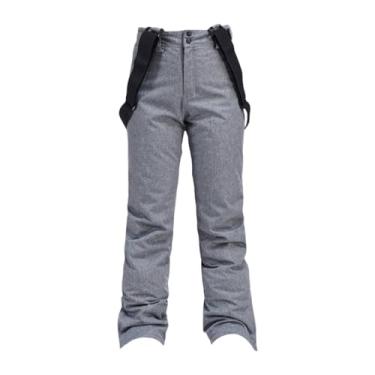 Imagem de Generic Calças de neve, calças de inverno masculinas, de esqui impermeáveis, quentes e com isolamento ripstop, de esqui para caminhadas, para homens e, Xxxl