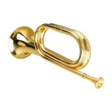 Imagem de Fenteer Trompete de Marcha Clássico, Fácil de Tocar, Instrumento Musical Profissional em Liga de Latão para Iniciantes, Profissionais e Adultos.