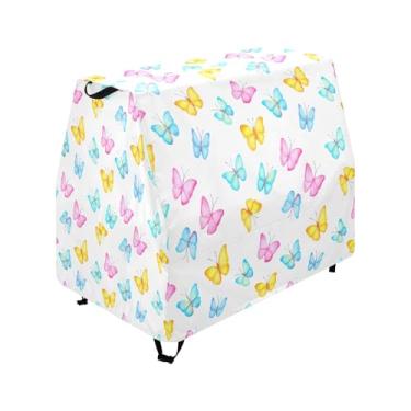 Imagem de Qilmy Watercolor Butterfly Kids Water Table Cover, Duty Waterproof Patio Table Covers for Outdoor Toddler Splash Tables, UV Resistant & Dustproof Play Table Protector, Cover Only