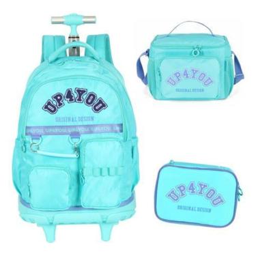 Imagem de Kit Mochila Rodinhas Lancheira E Estojo  Up4You