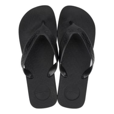 Imagem de Chinelo Sandália Anatômica Masculino Estilo Surf Antiderrapante Confortável (Preto, BR, Adulto, Faixa Numérico, 41, 42)