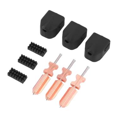 Imagem de FTVOGUE Hotend de Bico Destacável Rápido, 3 Unidades de Cabeça de Impressão de Metal 0,25 Mm 0,4 Mm 0,6 Kits de Bico Com Escovas de Capa de Silicone, para Impressora 3D