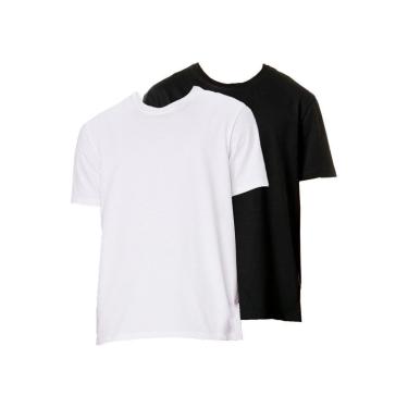 Imagem de Kit com 2 Camisetas Masculina Hering 227 Azul Marinho-Masculino