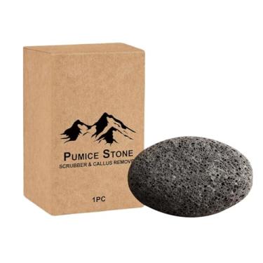Imagem de Pedra Pomes para os Pés - Pedra Natural Portátil com Dois Lados - Escova Esfoliante Para Pés - Para Pele Seca Áspera Grosseira Rachada Spa Banho Manicure Limpeza Doméstica Lavagem Cuidados Viagem