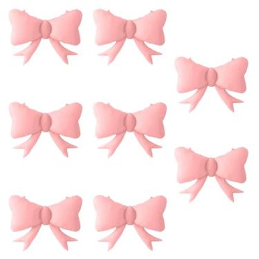 Imagem de HACRAHO Balões de laço, decorações de aniversário, 8 peças de balões de arco rosa decorações de festa balão gigante para meninas e mulheres, tema de casamento, decorações de festa de aniversário (rosa