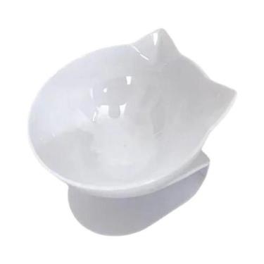 Imagem de Tigela Dupla Antiderrapante Para Gatos E Cães Com Suporte, Alimentador