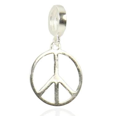 Imagem de Berloque Charms Paz Amor Prata Legitima 925 - Lojas La&Ny Pratas, 1, C