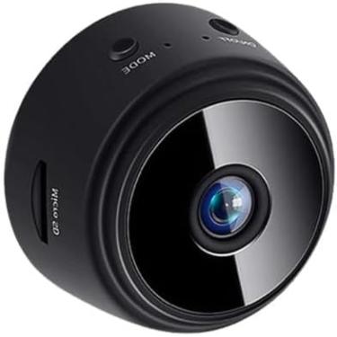 Imagem de Mini Câmera de Segurança HD Wi-Fi, Visão Noturna Colorida, Monitoramento Residencial, Formato Lâmpada, Plástico ABS, 1080p, com Suporte, Controle via App