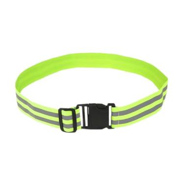 Imagem de kowaku Cinto refletor ajustável para corrida ao ar livre, ideal para braços, pulsos e pernas, Verde