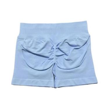 Imagem de Shorts De Yoga Femininos De Cintura Alta Para Fitness E Treino, Com Ef