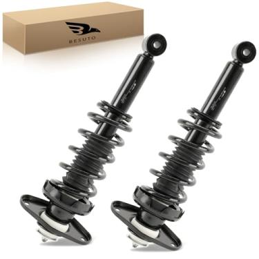 Imagem de Besuto Conjunto de amortecedor traseiro compatível com Cooper 2008-2002, par completo de 2 suportes de suspensão, suportes com conjuntos de mola helicoidal 171112L 171112R