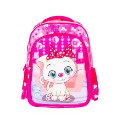 Imagem de Mochila Infantil Menina Escolar Bolsa Resistente Produto de bom material cor vibrante