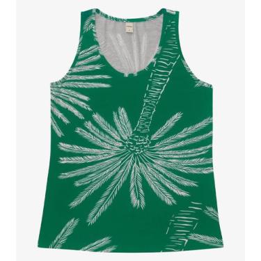 Imagem de Regata Feminina Viscotorcion Rovitex Verde, G, Verde