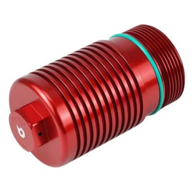 Imagem de Bevinsee Tampa da carcaça do filtro de óleo compatível com Audi A3 S3 TT compatível com VW EA888 Gen3/4 2.0T substituição do motor 06L115408 06L115401B alumínio vermelho