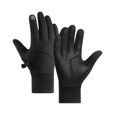 Imagem de Luvas De Ciclismo Unissex Quentes Com Tela Sensível Ao Toque, À Prova 