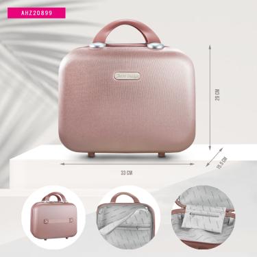 Imagem de Frasqueira Viagem Maleta Mão Necessaire Rigida DREAM ROSE