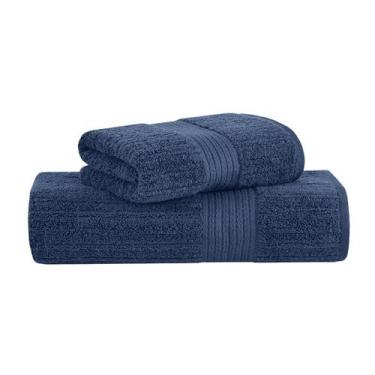 Imagem de Kit Jogo de Toalhas Buddemeyer 2 Peças Banhão e Rosto Fio Penteado Can