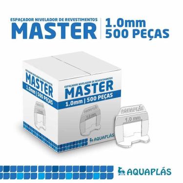 Imagem de Nivelador Espaçador Para Porcelanato, Pisos E Revestimentos Linha Master 1,0mm Aquaplas - Pacote 500 Peças
