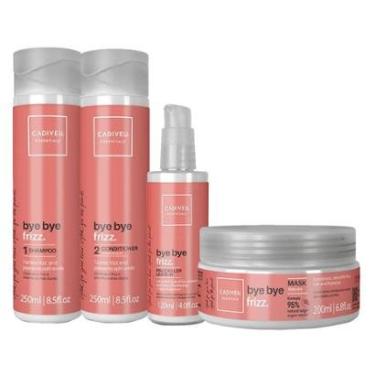 Imagem de Kit Cadiveu Essentials Bye Bye Frizz - Shampoo e  Condicionador e Máscara e Leave-in-Unissex