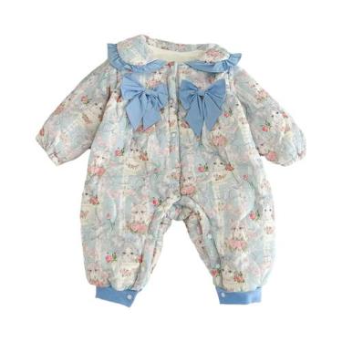 Imagem de Macacão De Fleece Para Meninas, Roupas De Inverno Para Bebês, Vestuári