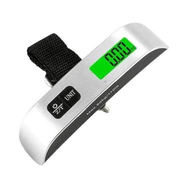 Imagem de Balança Digital Portátil LCD Para Bagagem 110lb 50kg Balança Eletrônic