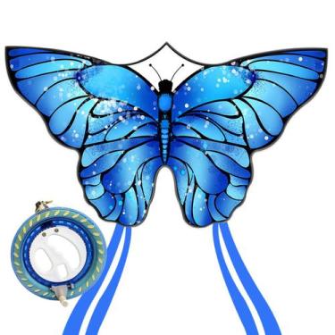 Imagem de Kite Kaiciuss Beach Butterfly para crianças e adultos com conjunto de 