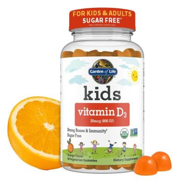 Imagem de Gomas De Vitamina D3 Garden Of Life Kids 800 Ui 60 Porções-Unissex